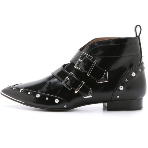 🍒NWOB🍒 IRO STEAMPUNK PATENT LEATHER STUDDED - Picture 3 of 8
